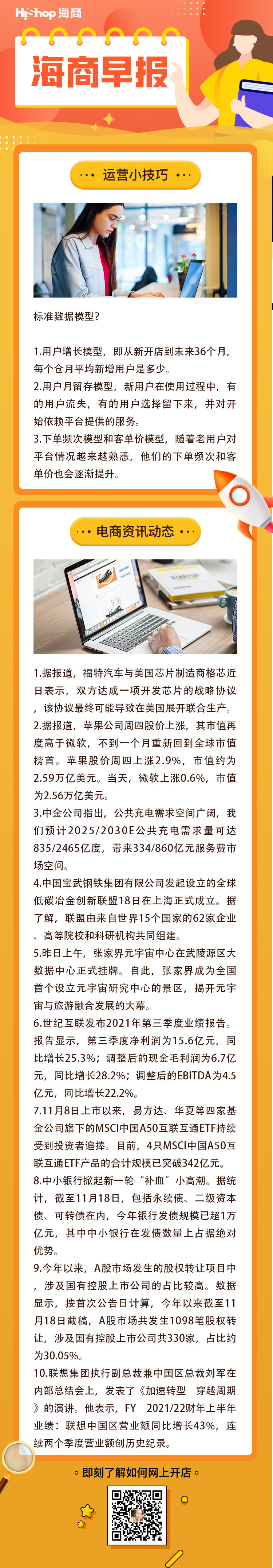 HiShop電商早報(bào)——2021年11月19日