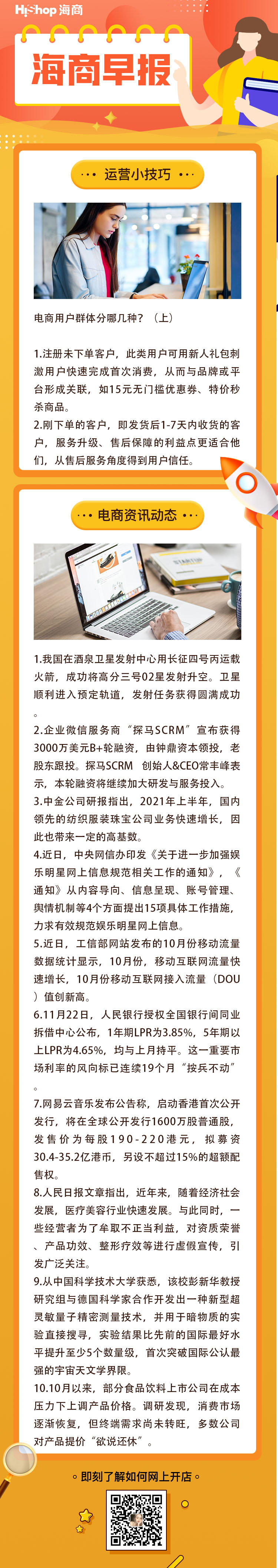 HiShop電商早報——2021年11月23日