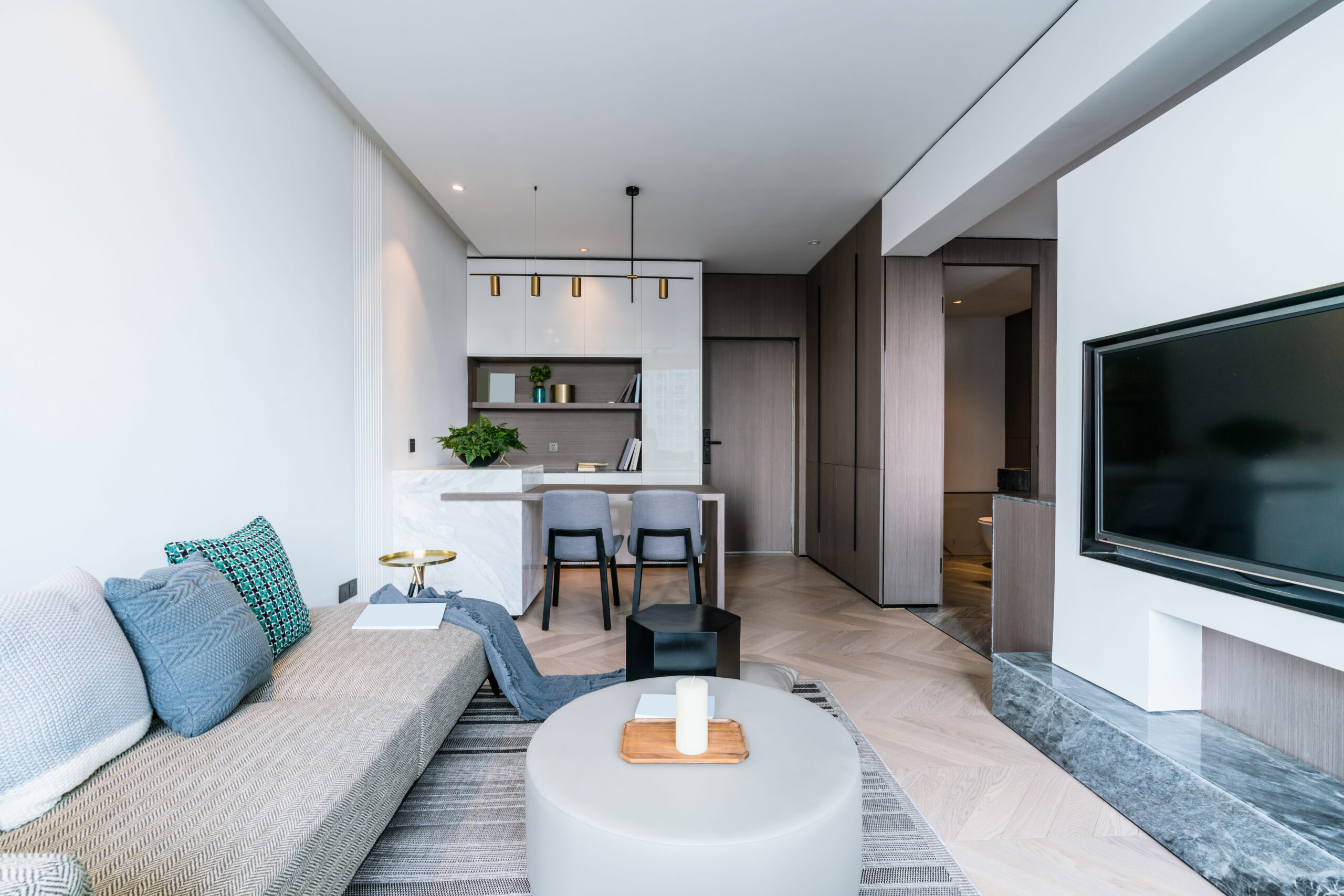 Interior of Madeira Beach condo showing a well managed property.