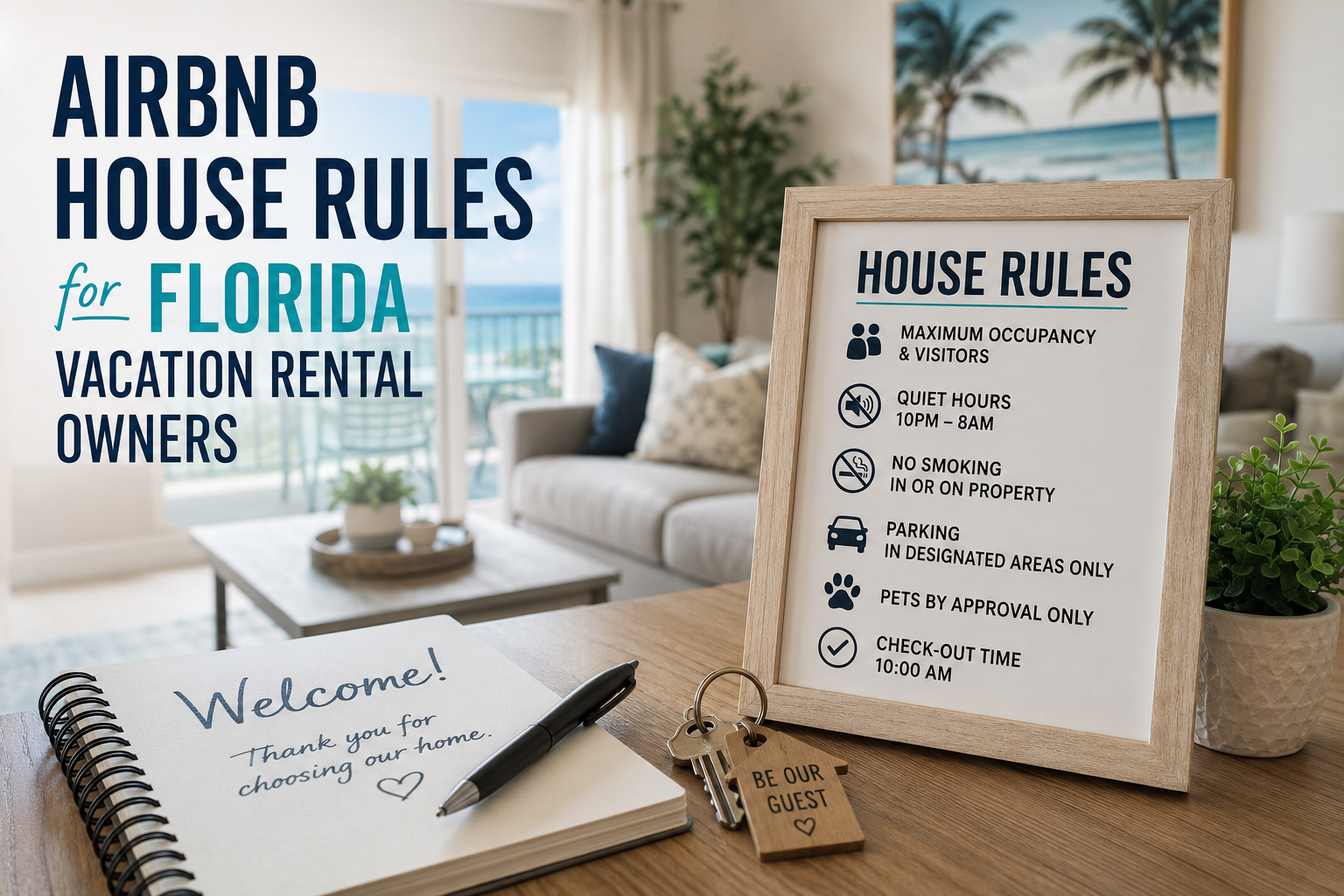 Airbnb House Rules for Florida Vacation Rental owners.